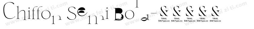 Chiffon Semi Bold字体转换